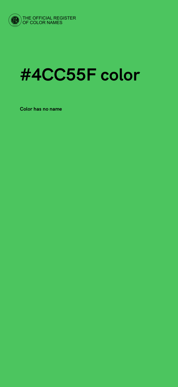 #4CC55F color image