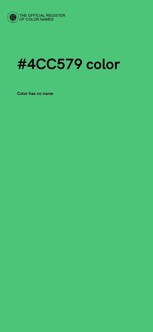 #4CC579 color image