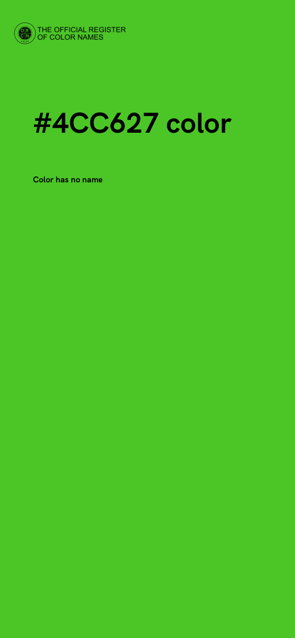#4CC627 color image