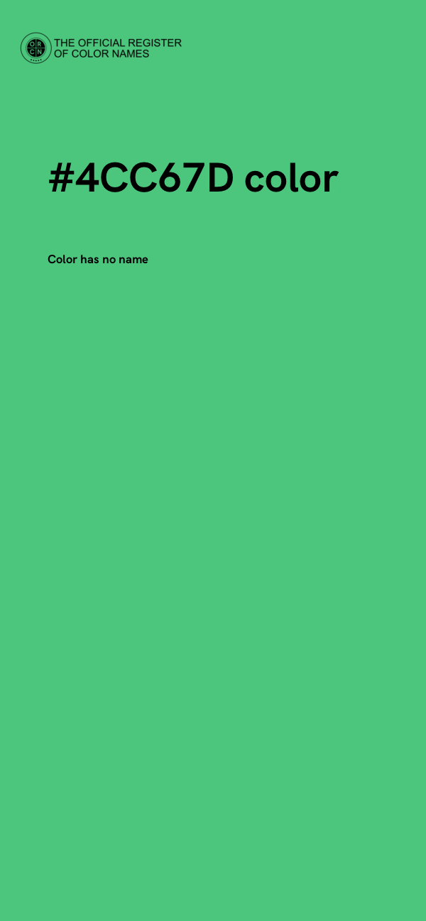 #4CC67D color image