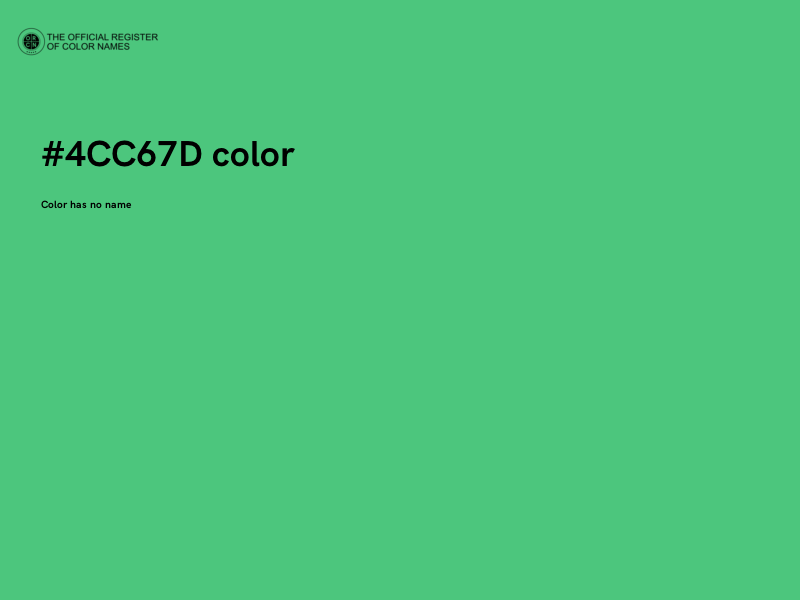 #4CC67D color image