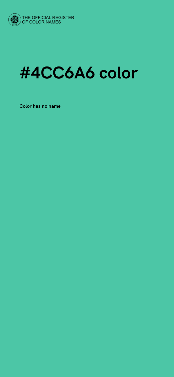 #4CC6A6 color image