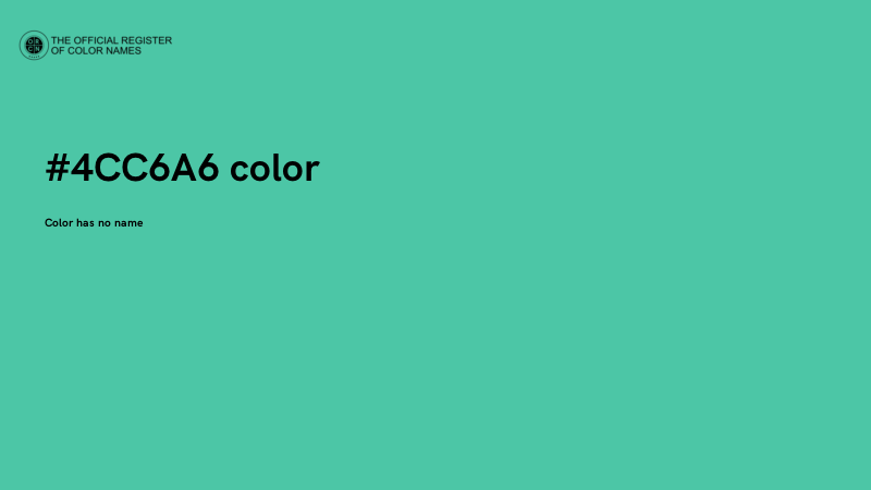 #4CC6A6 color image