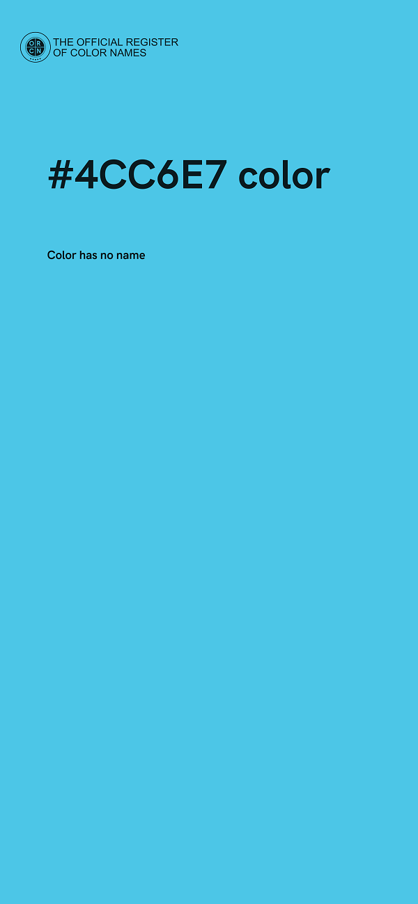 #4CC6E7 color image