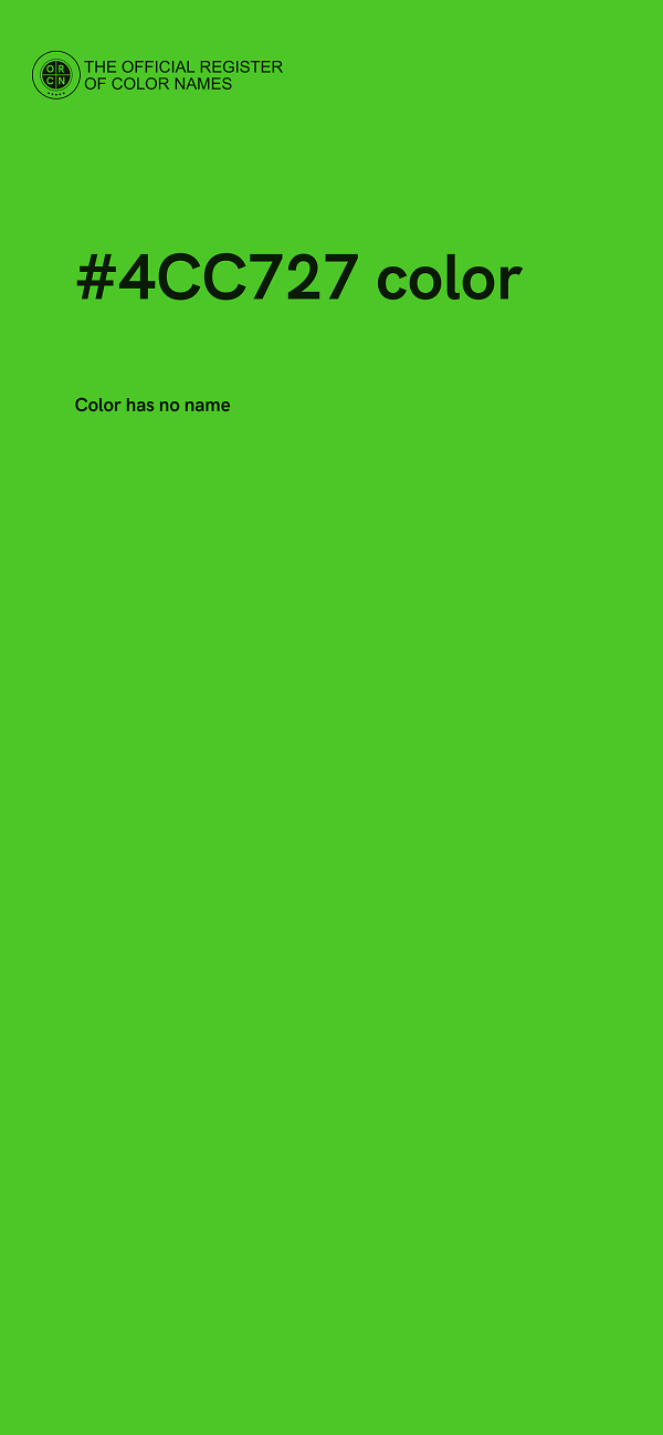 #4CC727 color image
