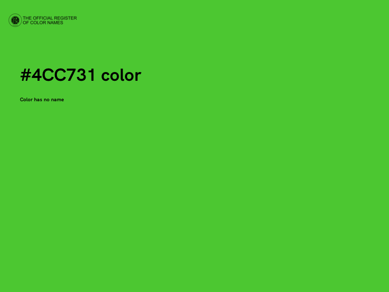 #4CC731 color image