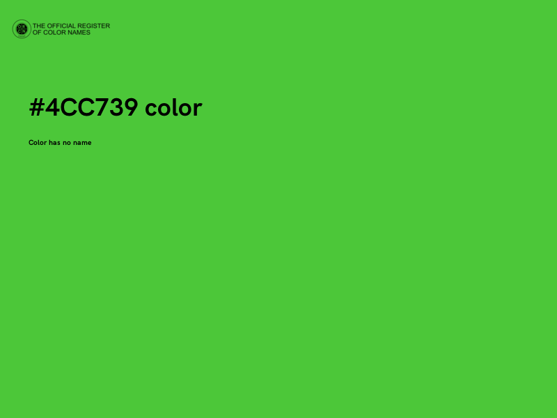 #4CC739 color image