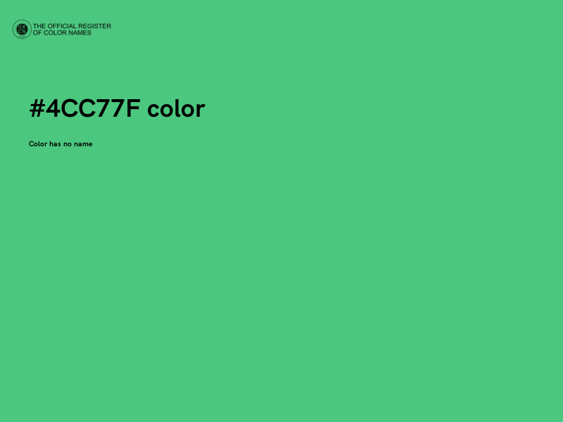 #4CC77F color image