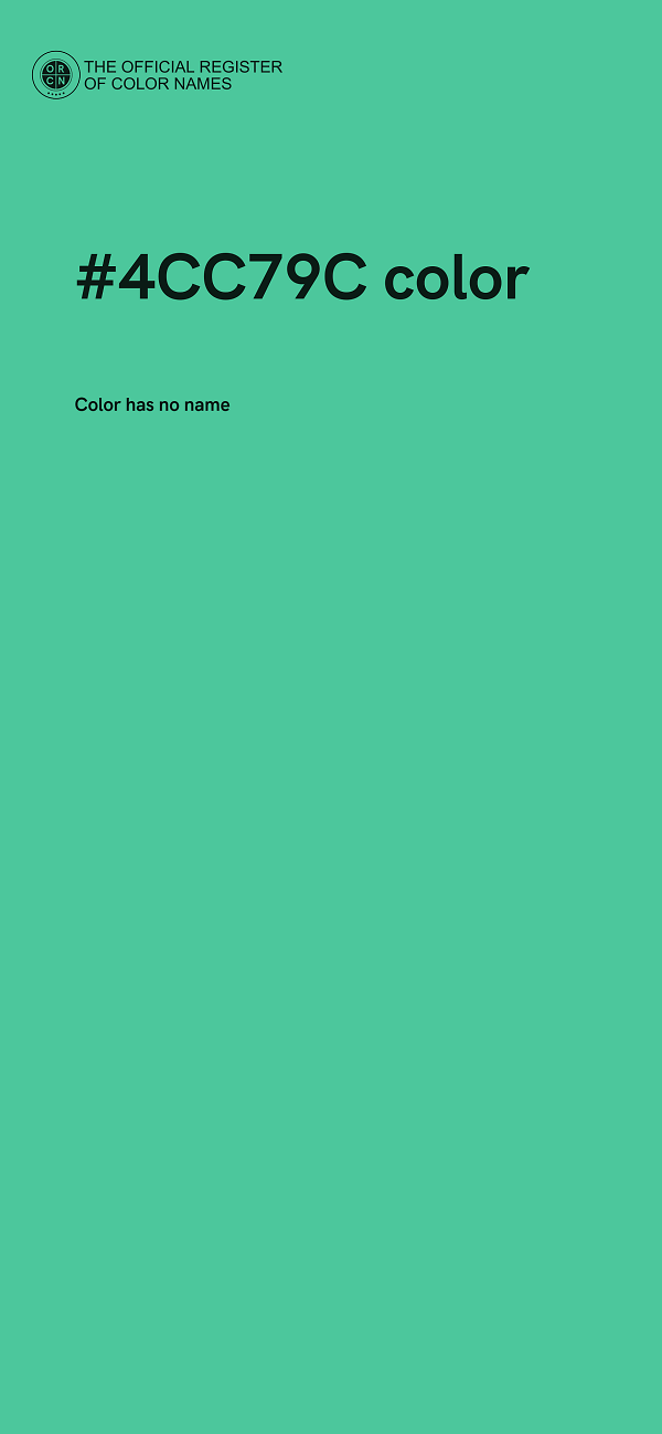 #4CC79C color image