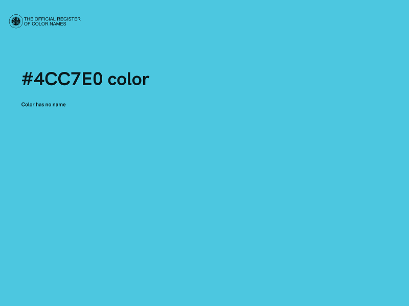 #4CC7E0 color image