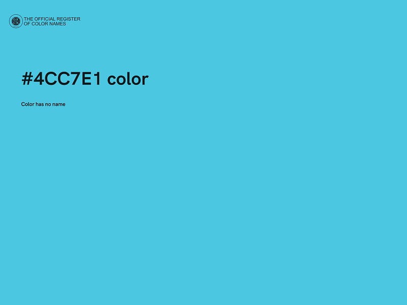 #4CC7E1 color image