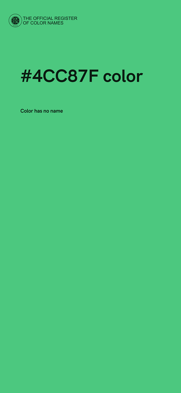 #4CC87F color image