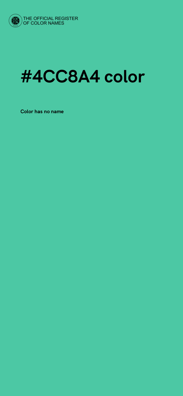 #4CC8A4 color image