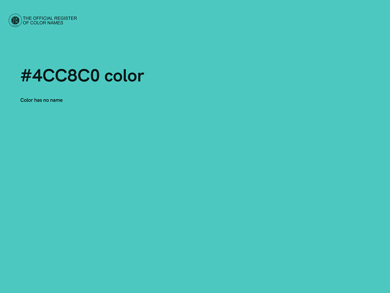 #4CC8C0 color image
