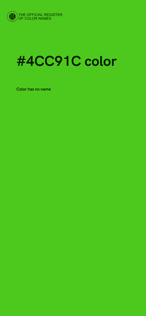 #4CC91C color image