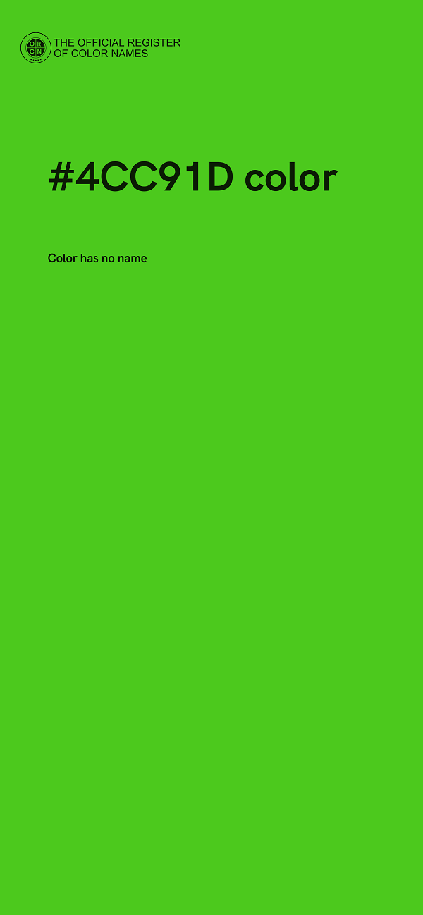 #4CC91D color image