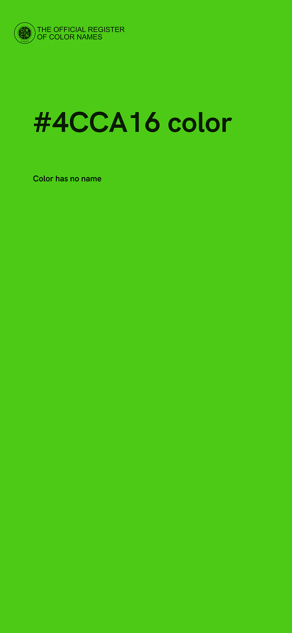 #4CCA16 color image