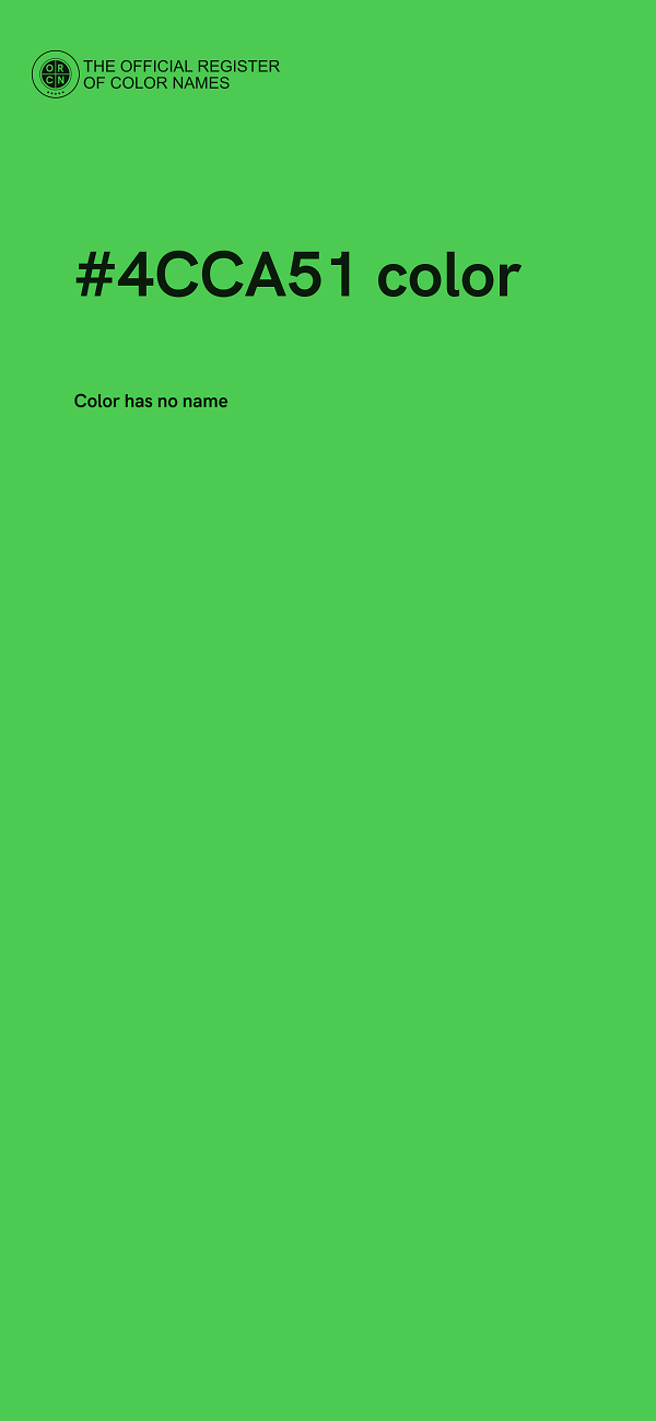 #4CCA51 color image
