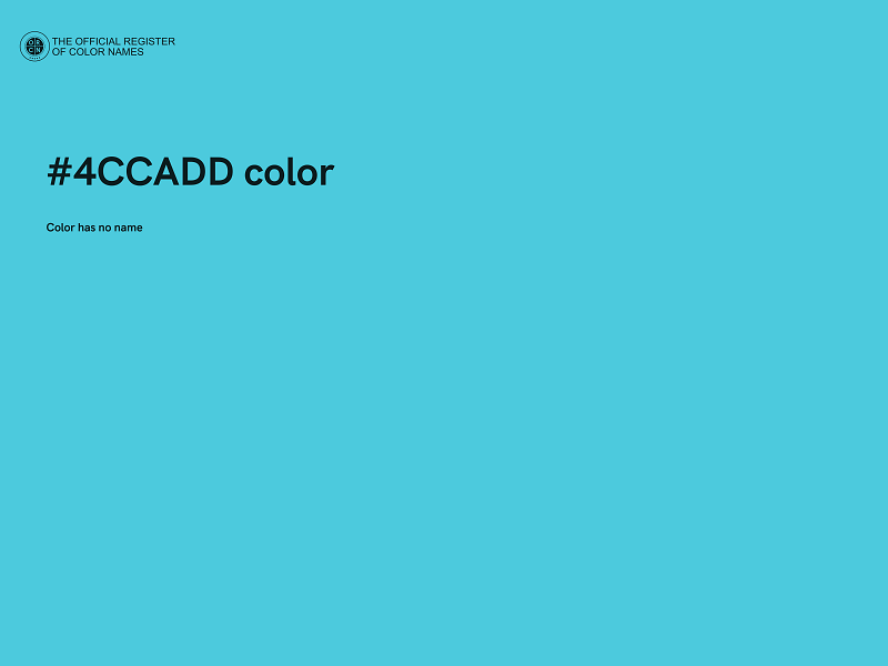 #4CCADD color image
