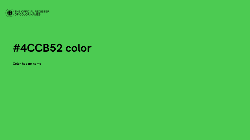 #4CCB52 color image