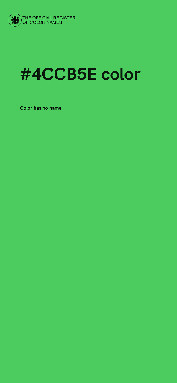 #4CCB5E color image