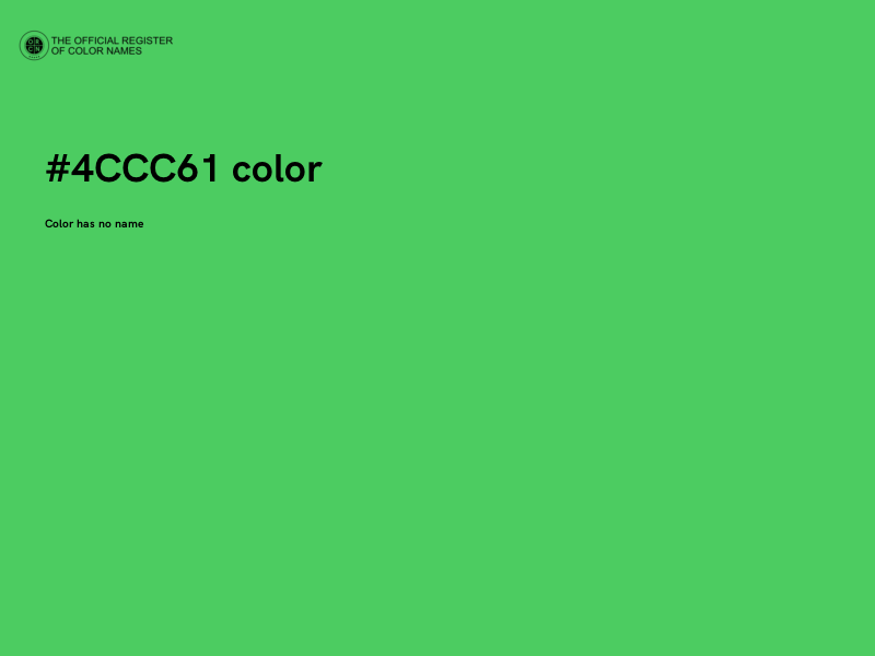 #4CCC61 color image