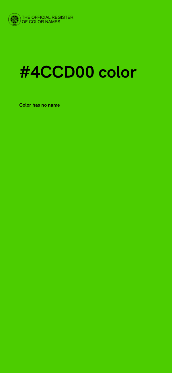 #4CCD00 color image