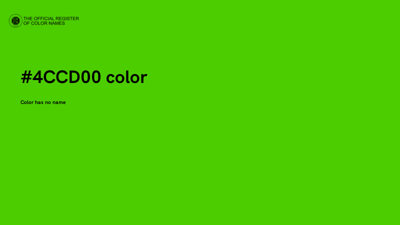 #4CCD00 color image