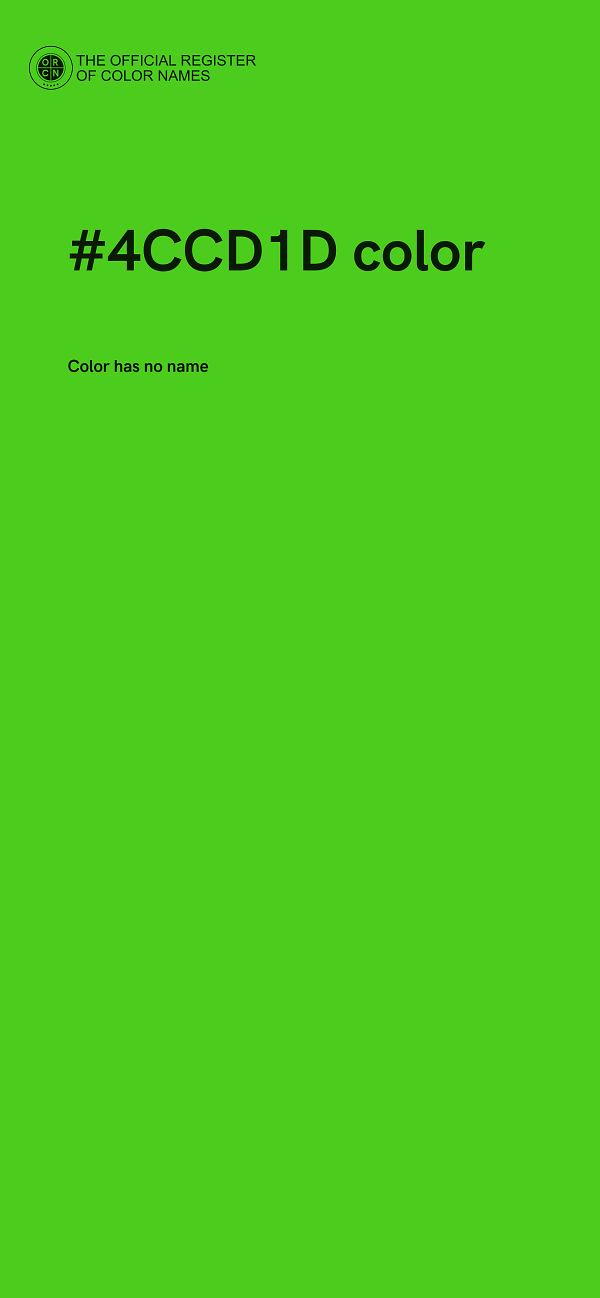 #4CCD1D color image