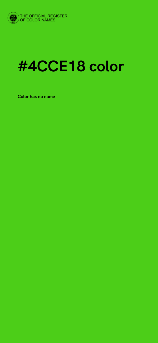 #4CCE18 color image