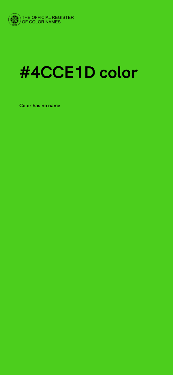#4CCE1D color image