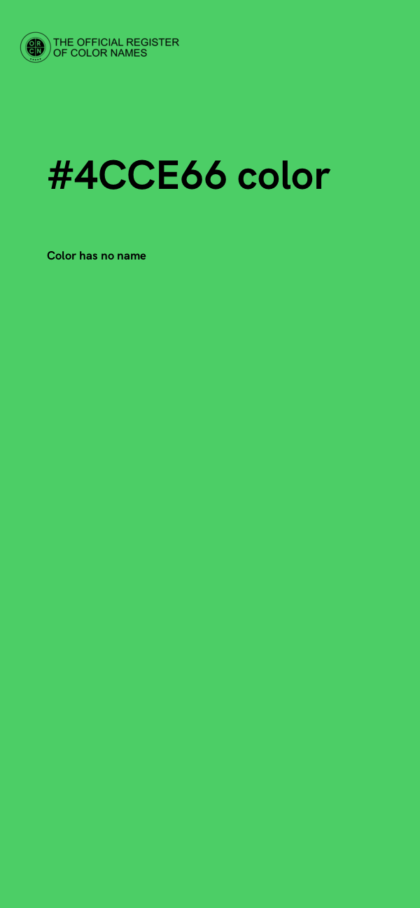 #4CCE66 color image
