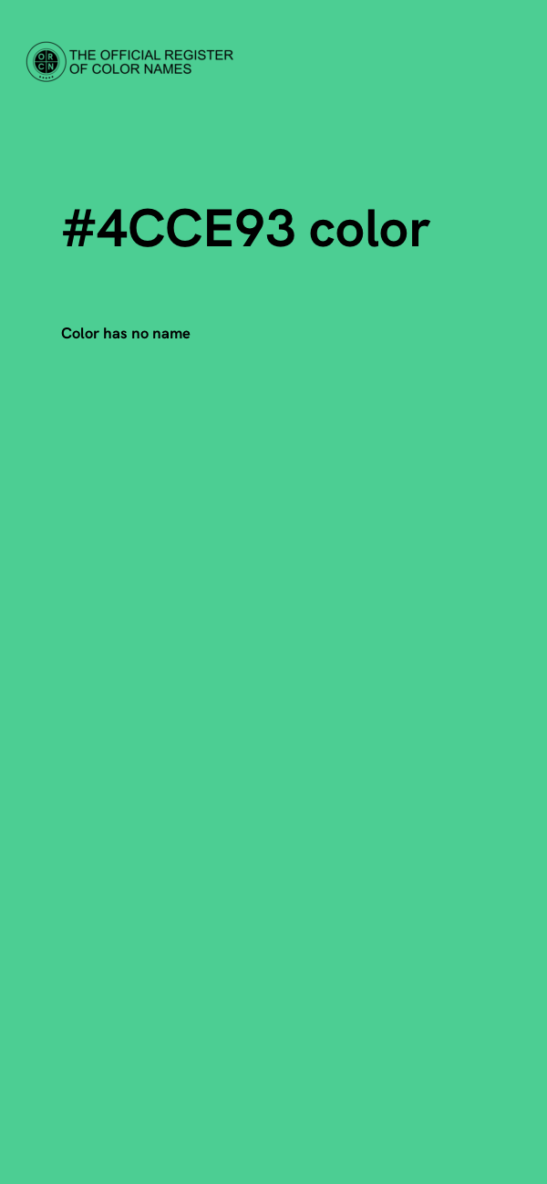#4CCE93 color image