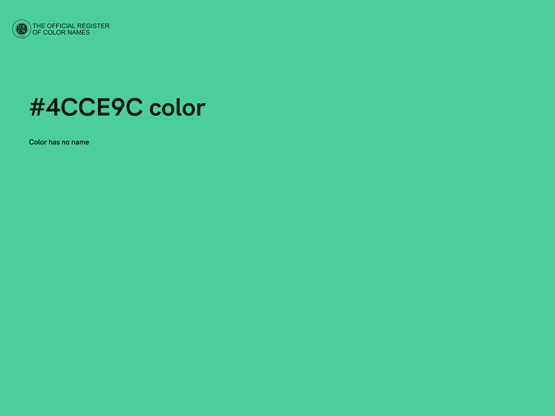 #4CCE9C color image