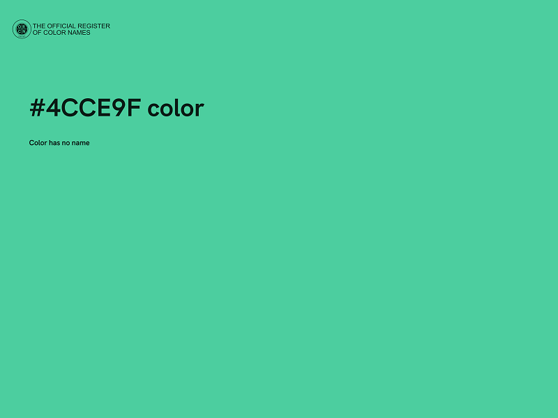 #4CCE9F color image