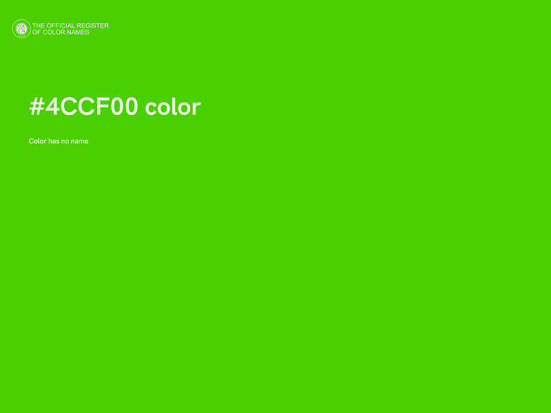 #4CCF00 color image