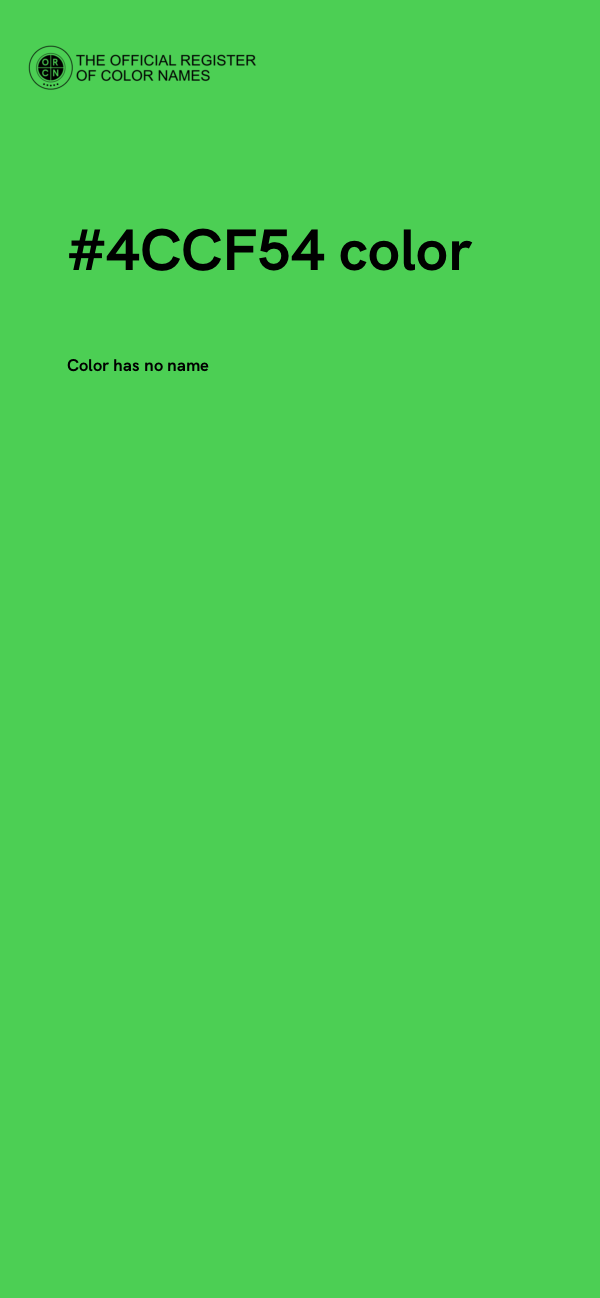 #4CCF54 color image