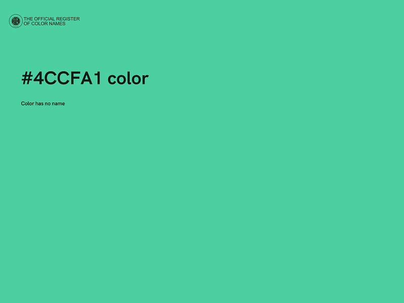 #4CCFA1 color image