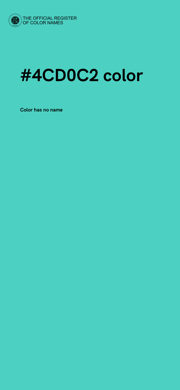 #4CD0C2 color image