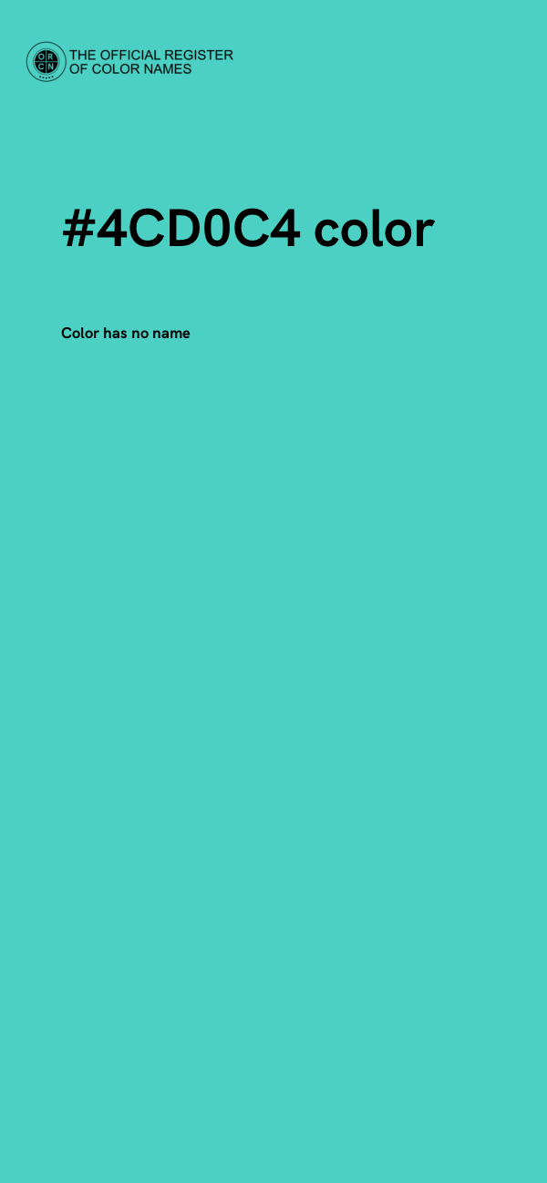 #4CD0C4 color image