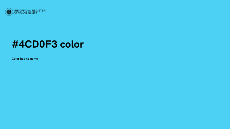#4CD0F3 color image