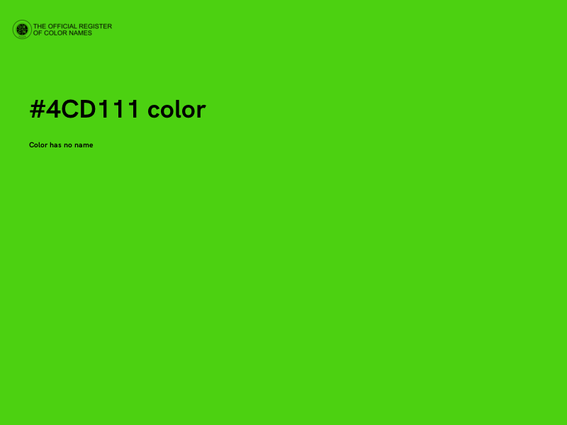 #4CD111 color image