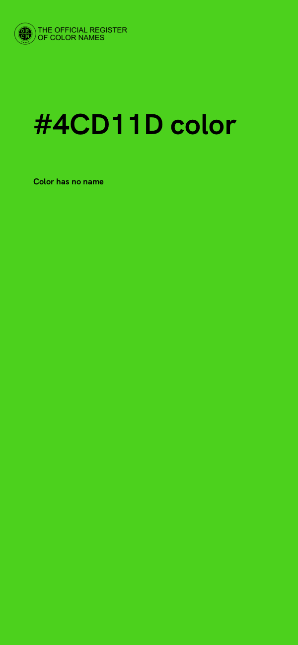 #4CD11D color image