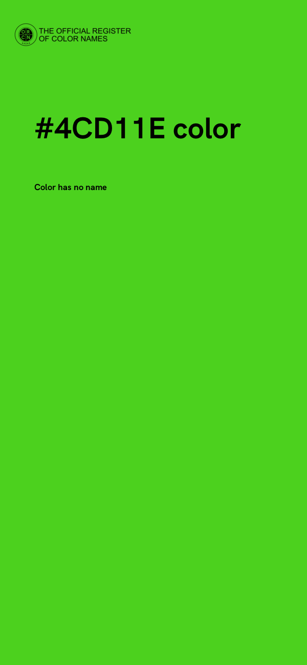 #4CD11E color image