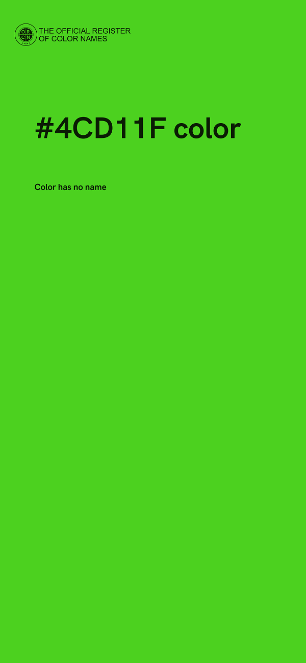 #4CD11F color image