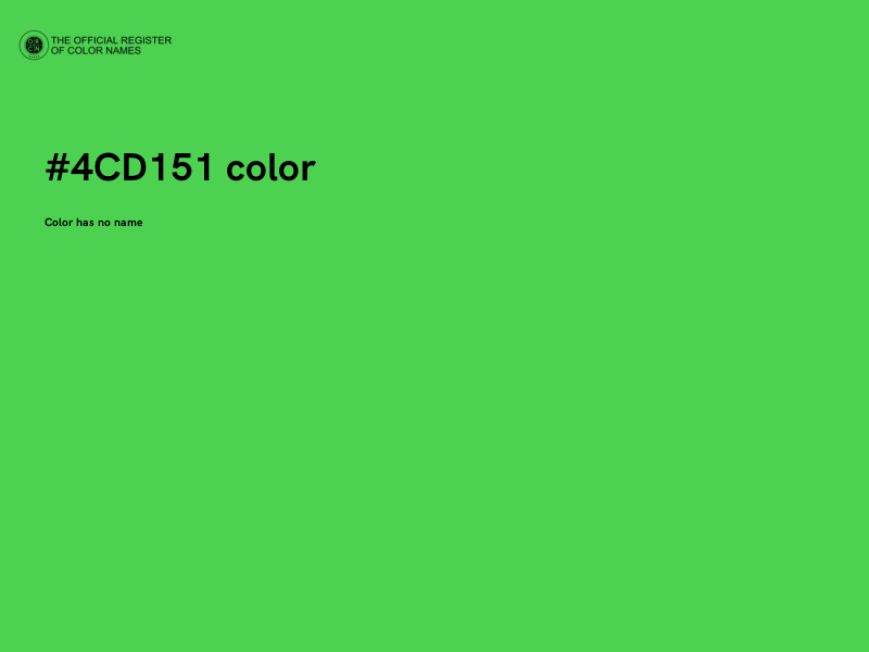 #4CD151 color image