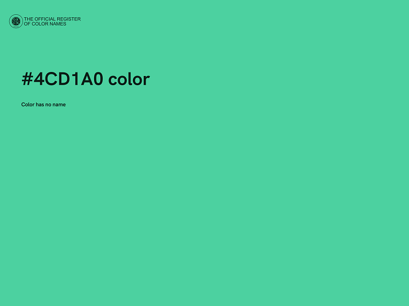#4CD1A0 color image