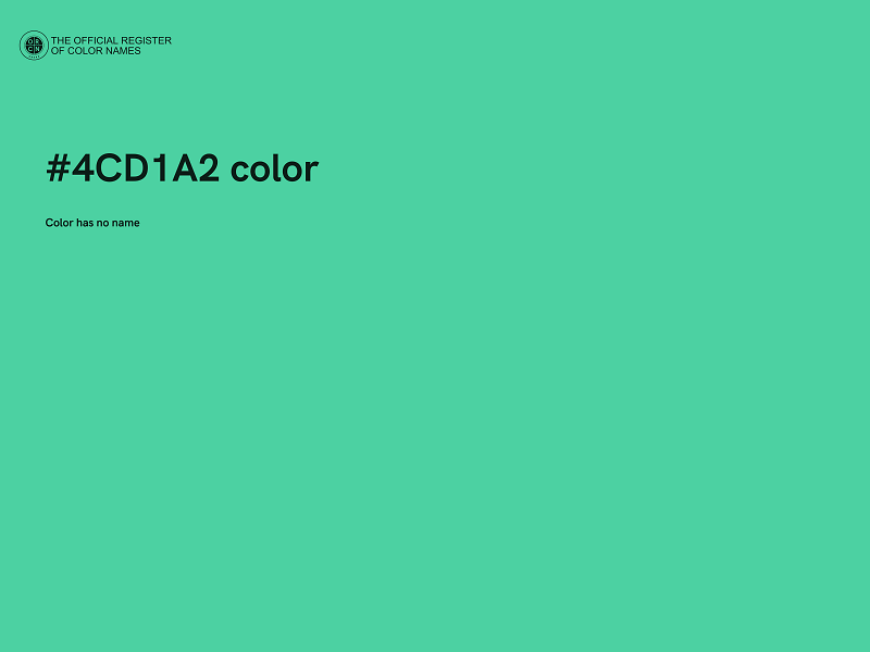 #4CD1A2 color image