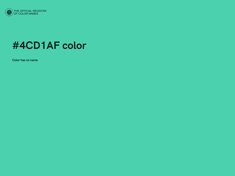 #4CD1AF color image