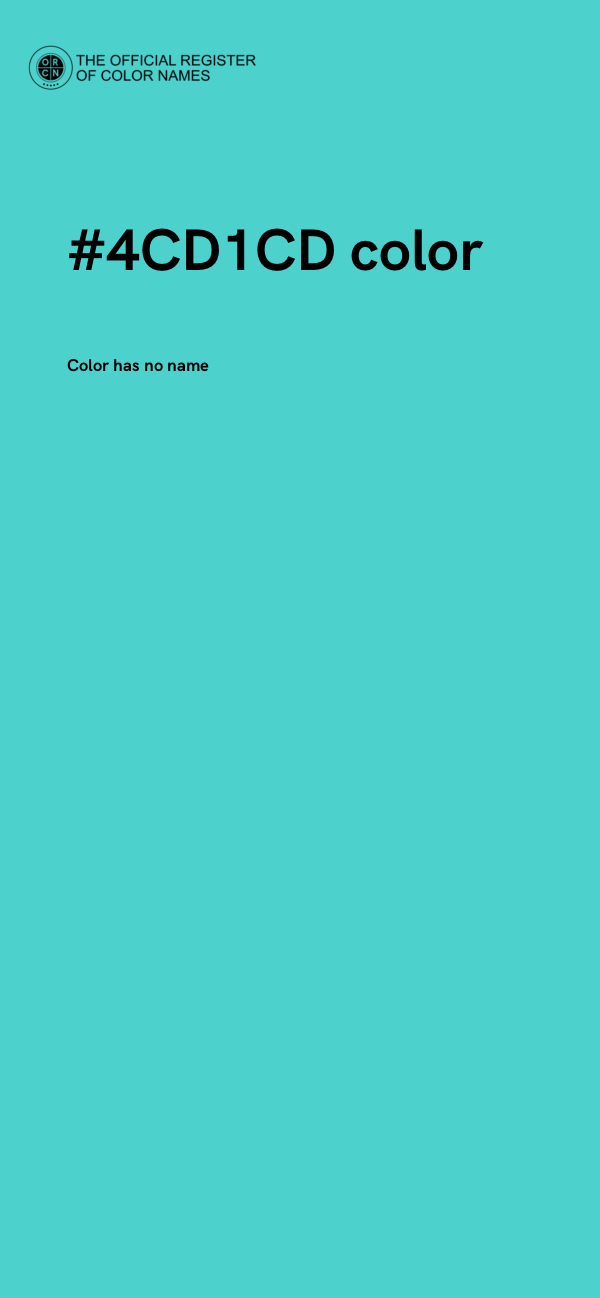 #4CD1CD color image